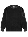 Lens Wappen Fleece Sweatshirt Black - CP COMPANY - BALAAN 2