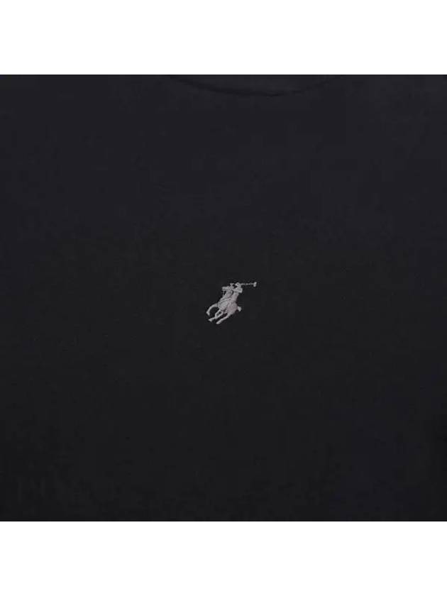 Embroidered Pony Logo Crew Neck Sweatshirt Black - POLO RALPH LAUREN - BALAAN 5