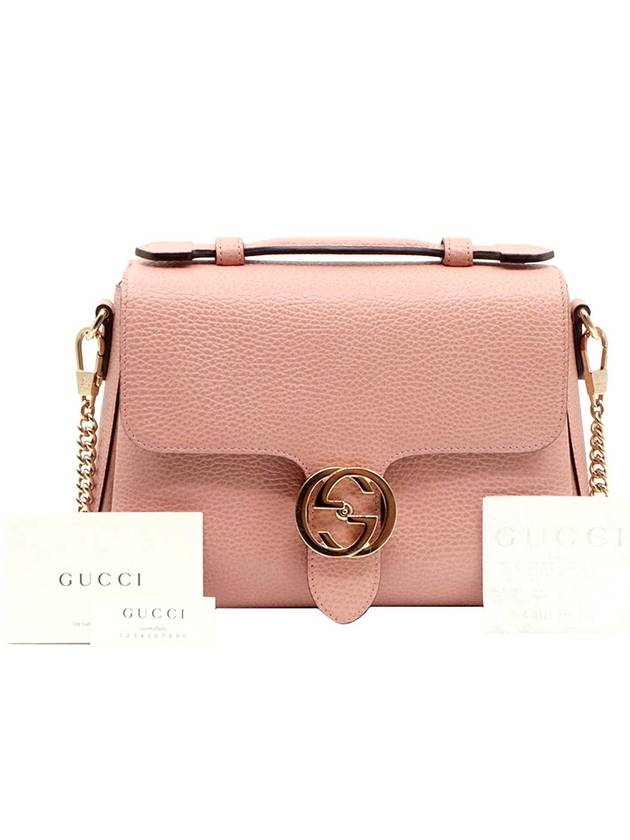 Pink Leather Interlocking Top Handle Small Chain 2WAY - GUCCI - BALAAN 2