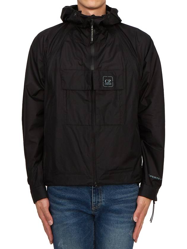 Metropolis Series Pertex Bloom Hooded Jacket Black - CP COMPANY - BALAAN 2