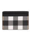 Check Print 2-tier Card Wallet Dark Burch Brown - BURBERRY - BALAAN 4