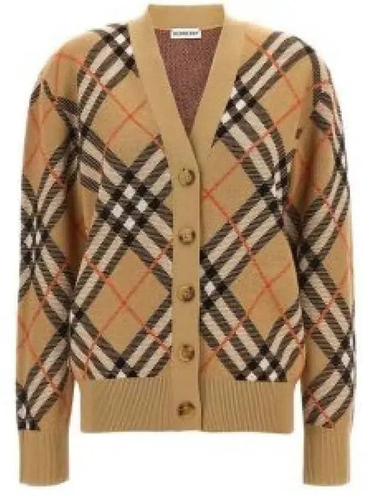 Checked wool blend cardigan 8093491 - BURBERRY - BALAAN 2