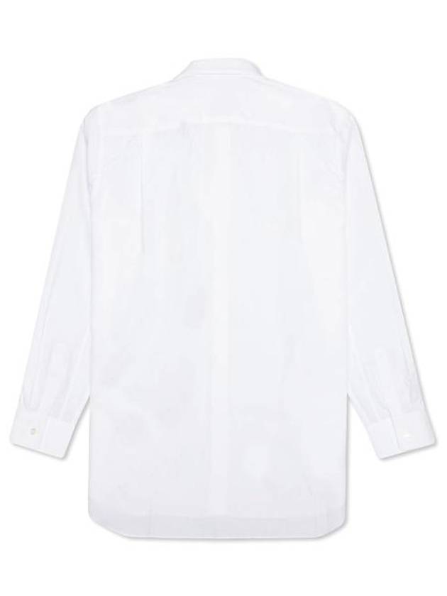 Play Black Heart Patch Long Sleeve Shirt White - COMME DES GARCONS - BALAAN 3