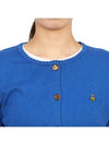 Bea Cropped Cardigan Blue - VIVIENNE WESTWOOD - BALAAN 7