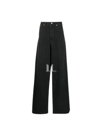 Denim Cotton Wide Jeans Black - MAISON MARGIELA - BALAAN 2