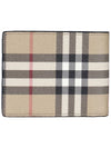 Vintage Check Slim Half Wallet Beige - BURBERRY - BALAAN 5