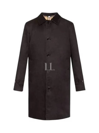 Cotton Inner Check Single Coat Black - BURBERRY - BALAAN 2