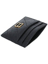 Crush Quotted Calfskin Card Wallet Black - BALENCIAGA - BALAAN 7