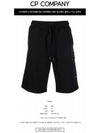 Metropolis Diagonal Fleece Shorts Black - CP COMPANY - BALAAN 3