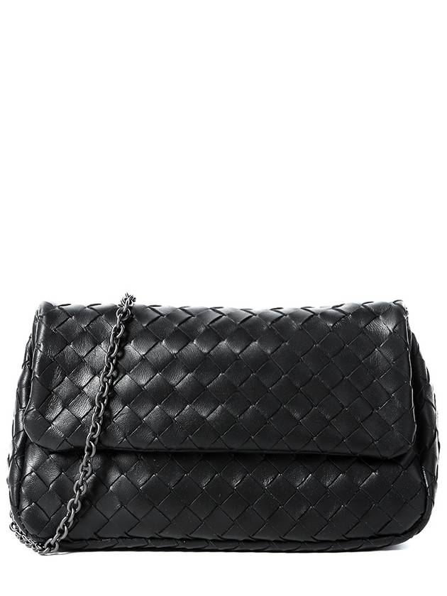 Intrecciato Nappa Chain Mini Shoulder Bag Black - BOTTEGA VENETA - BALAAN 2