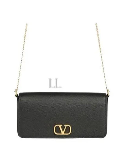 Gold V Logo Signature Shoulder Bag Bag Black - VALENTINO - BALAAN 2