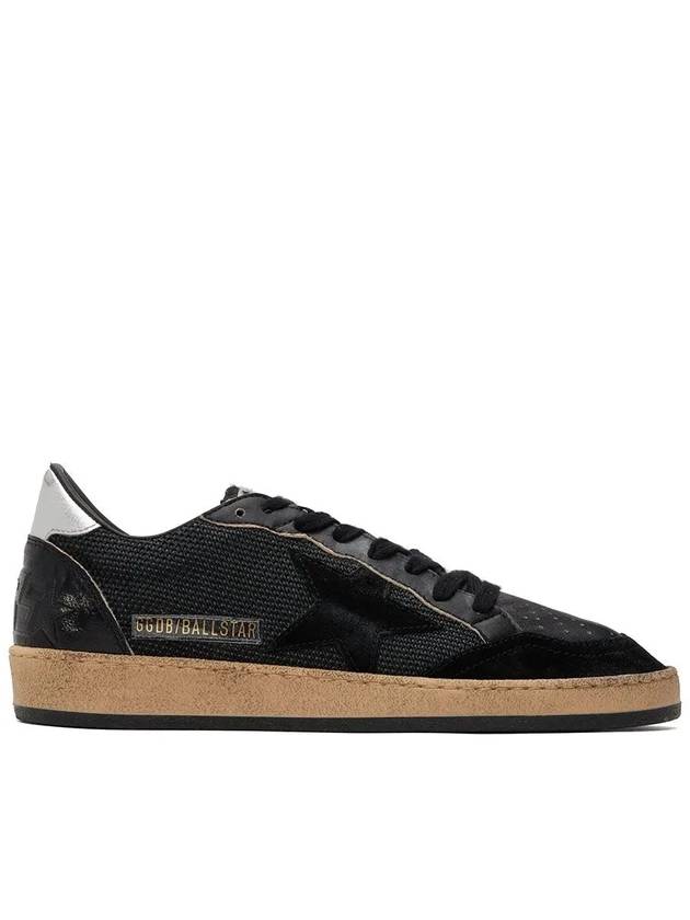 Ball Star Laminated Low Top Sneakers Black - GOLDEN GOOSE - BALAAN 3