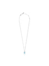 Women's Iconic Swan Pendant Small Rhodium Plated Necklace Blue - SWAROVSKI - BALAAN 3