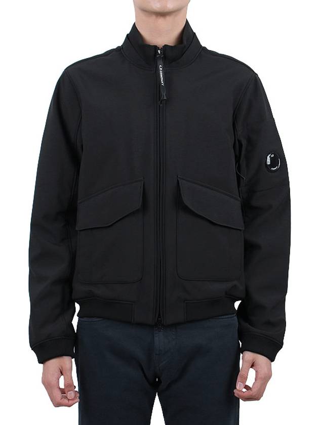 Shell-R Bomber Jacket Black - CP COMPANY - BALAAN 3