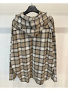 Check Hooded Shirt Jacket A08539 0TFAJ Beige Multi MENS 52 - DIESEL - BALAAN 4