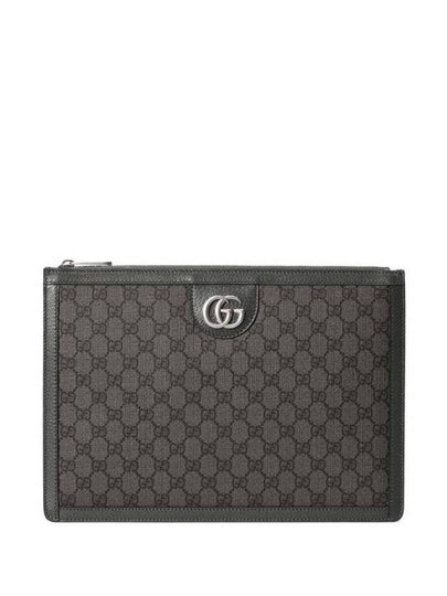 Ophidia Portfolio Clutch Bag Grey - GUCCI - BALAAN 2