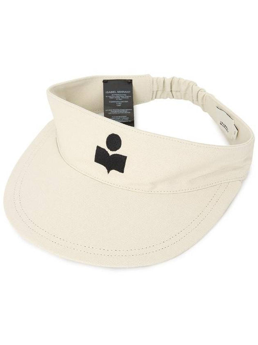 Logo Embroidery Open Crown Visor Beige - ISABEL MARANT - BALAAN 2