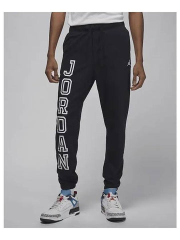 Jordan Sports Crossover Men s Dry Fit Fleece Pants Black White FV8628 010 709799 - NIKE - BALAAN 1