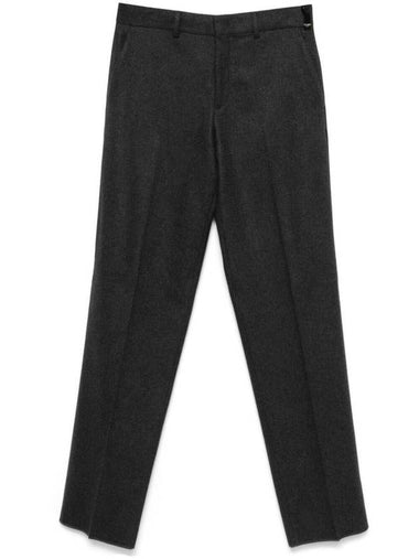 Fendi Pressed Crease Cashmere Trousers Clothing - FENDI - BALAAN 1