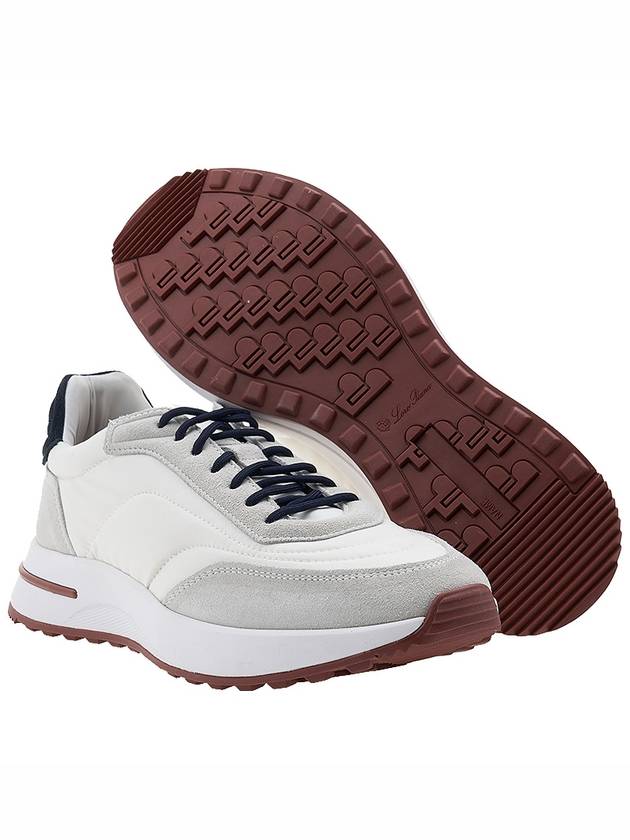 Week-End Walk Microfiber Storm System Sneakers White - LORO PIANA - BALAAN 6