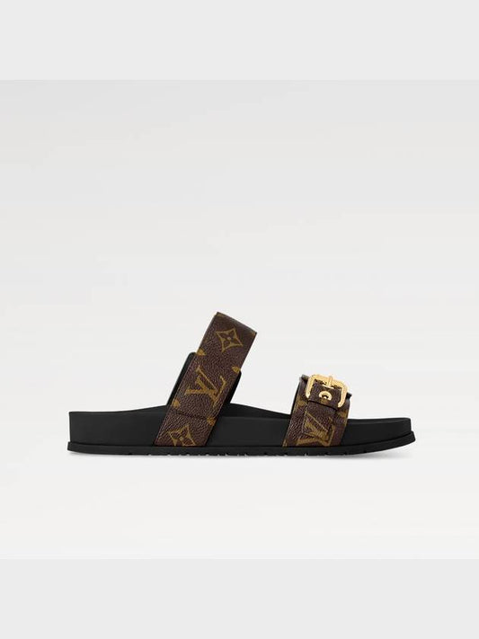 Bom Dia Flat Comfort Mule Sandals Monogram Women - LOUIS VUITTON - BALAAN 2