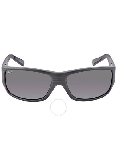 Maui Jim Wassup Polarized Grey Rectangular Unisex Sunglasses 123-02W 60.5 - MAUI JIM - BALAAN 1