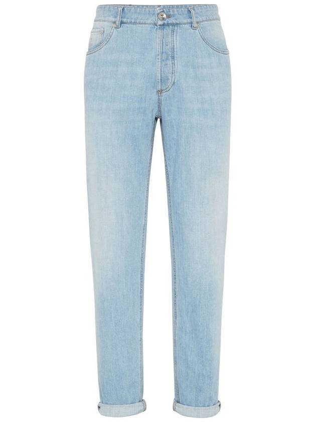 Traditional Fit Lightweight Denim Jeans Blue - BRUNELLO CUCINELLI - BALAAN 2