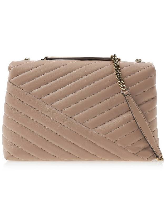 Kira Chevron Convertible Shoulder Bag Devon Sand - TORY BURCH - BALAAN 4