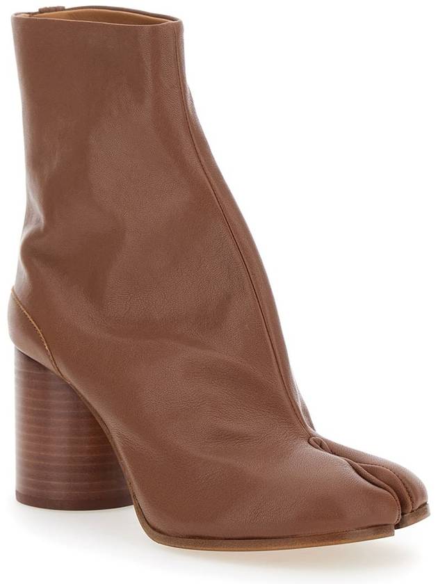 Women's Tabi Ankle Middle Boots Tabaco Brown - MAISON MARGIELA - BALAAN 3