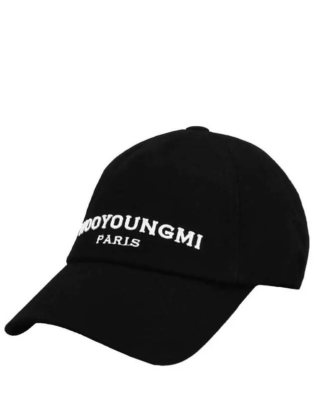 Embroidered Logo Ball Cap Black - WOOYOUNGMI - BALAAN 2