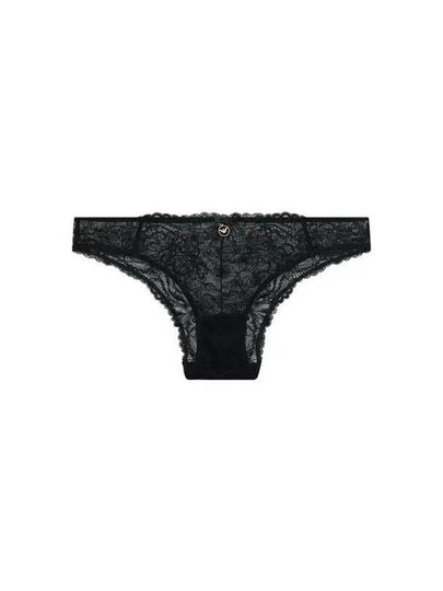 UNDERWEAR Women s Flower Lace Ribbon Briefs Black - EMPORIO ARMANI - BALAAN 1