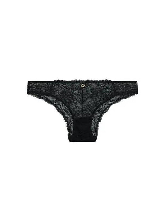 UNDERWEAR Women s Flower Lace Ribbon Briefs Black - EMPORIO ARMANI - BALAAN 1