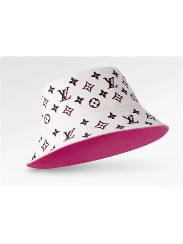 Monogram Infinity Bucket Hat White - LOUIS VUITTON - BALAAN 4