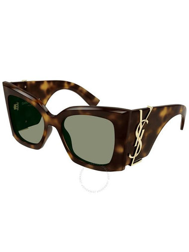 Saint Laurent Green Butterfly Ladies Sunglasses SL M119 BLAZE 002 54 - SAINT LAURENT - BALAAN 1