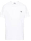 Organic Cotton Short Sleeve T-Shirt White - STONE ISLAND - BALAAN 2