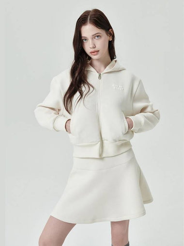 Give Me Buddy Cozy Hooded Zip-Up Cream - GOXO - BALAAN 1