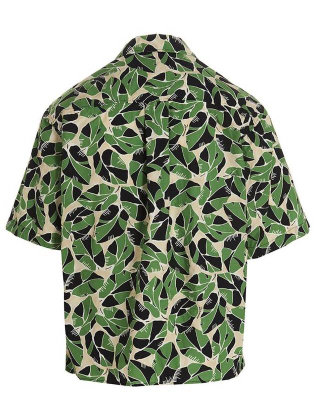 Bowling Drop Shoulder Short Sleeve Shirt Green - DSQUARED2 - BALAAN 4