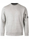 Diagonal Raised Fleece Lens Sweatshirt Grey - CP COMPANY - BALAAN 3