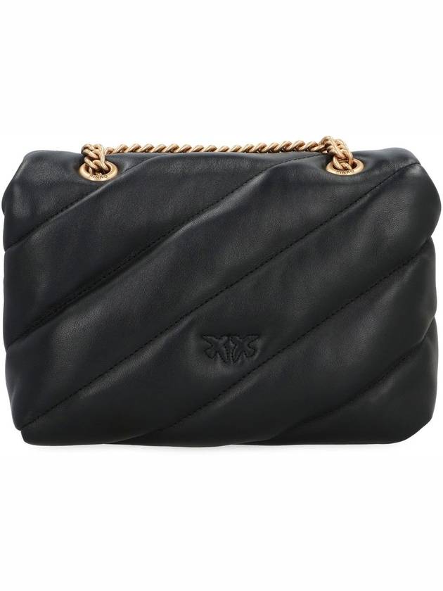 Mini Love Puff Maxi Quilted Leather Shoulder Bag Black - PINKO - BALAAN 5