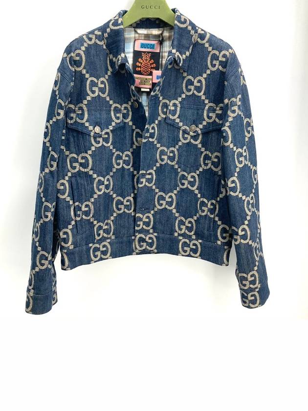 Pineapple GG denim jacket - GUCCI - BALAAN 2