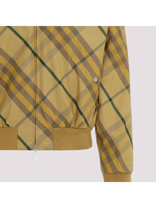 Check Bomber Jacket Yellow - BURBERRY - BALAAN 4