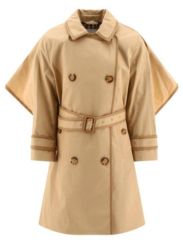 Kids Double Breasted Trench Coat Beige - BURBERRY - BALAAN 1