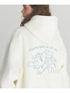 Cloud Cat Embroidered Hoodie Cream - CPGN STUDIO - BALAAN 3