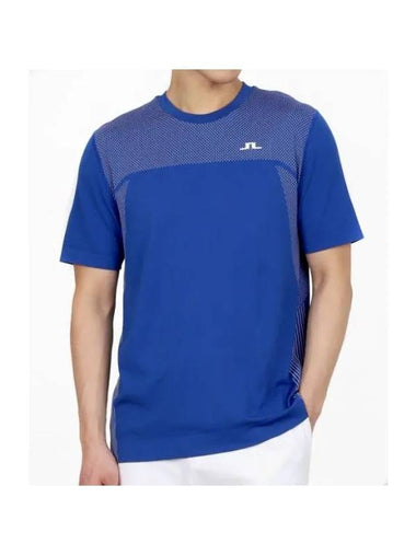 Kai Seamless Short Sleeve T-Shirt Blue - J.LINDEBERG - BALAAN 1