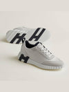 Bouncing Sneakers Calfskin Suede Goatskin Blanc - HERMES - BALAAN 5