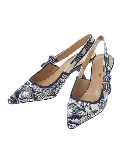 J'adior Slingback Heels Navy - DIOR - BALAAN 2