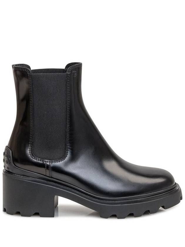 Glossy Leather Chelsea Boots Black - TOD'S - BALAAN 2