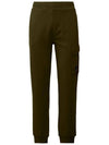 Diagonal Raised Fleece Track Pants Green - CP COMPANY - BALAAN 2