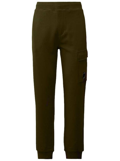 Diagonal Raised Fleece Track Pants Green - CP COMPANY - BALAAN 2