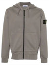 Compass Badge Zip Up Hoodie Pepper - STONE ISLAND - BALAAN 2